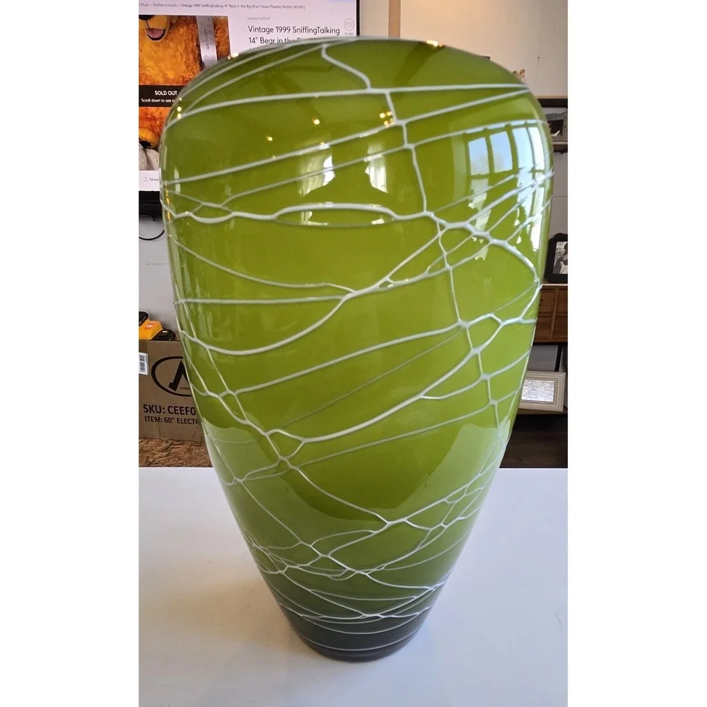 Vintage Murano Style Art Glass Vase 16